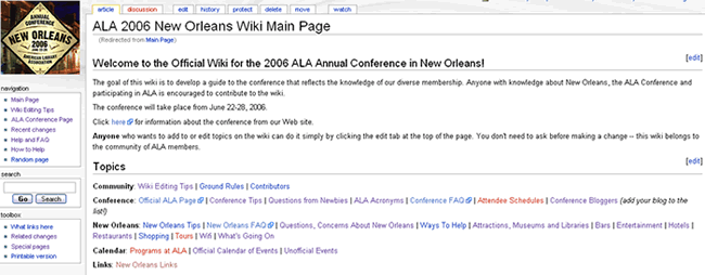 ALA Conference Wiki