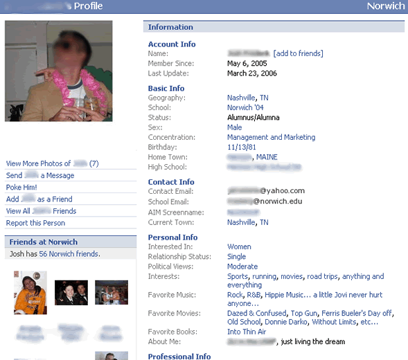 Facebook Profile