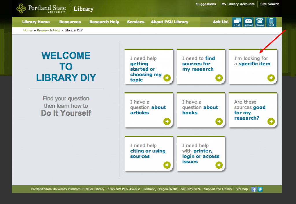 Library DIY: Unmediated point-of-need support