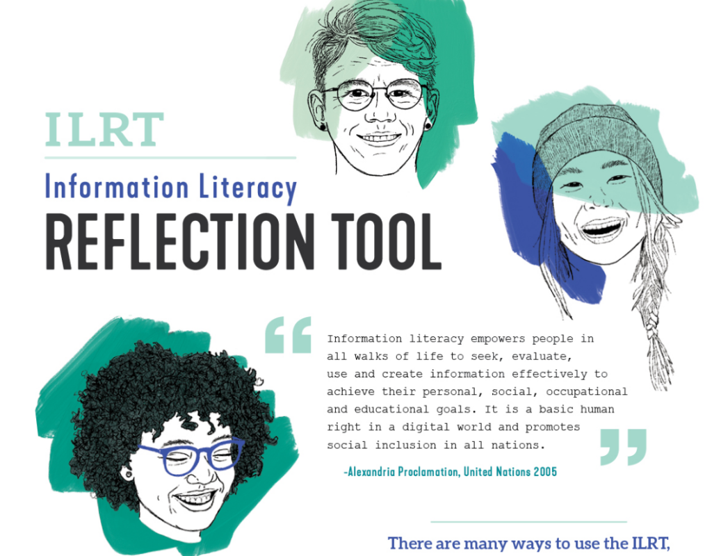 Screenshot of image from the information literacy reflection tool (ILRT). 