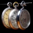 Three pocket watches